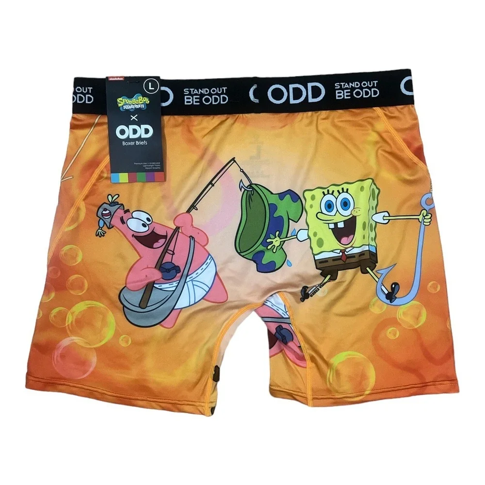 Odd Sox SpongeBob SQUAREPANTS Novelty Boxer Briefs Underwear Men's SMALL NWT